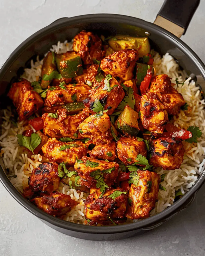 Air Fryer Chicken Tikka Traybake