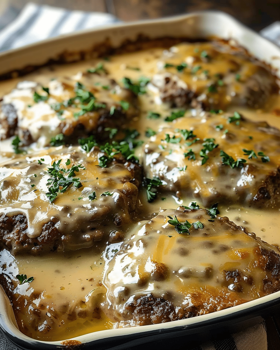 Amish Hamburger Steak Bake