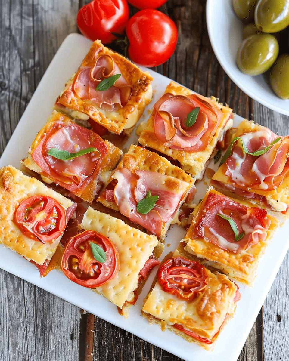 Antipasto Appetizer Squares