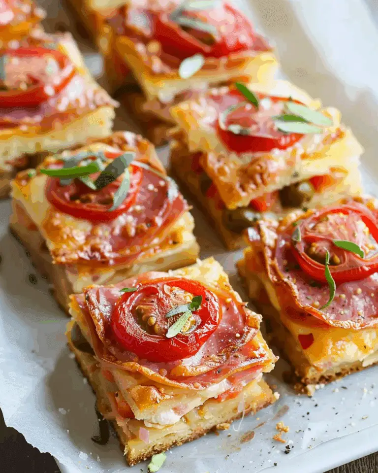 Antipasto Appetizer Squares