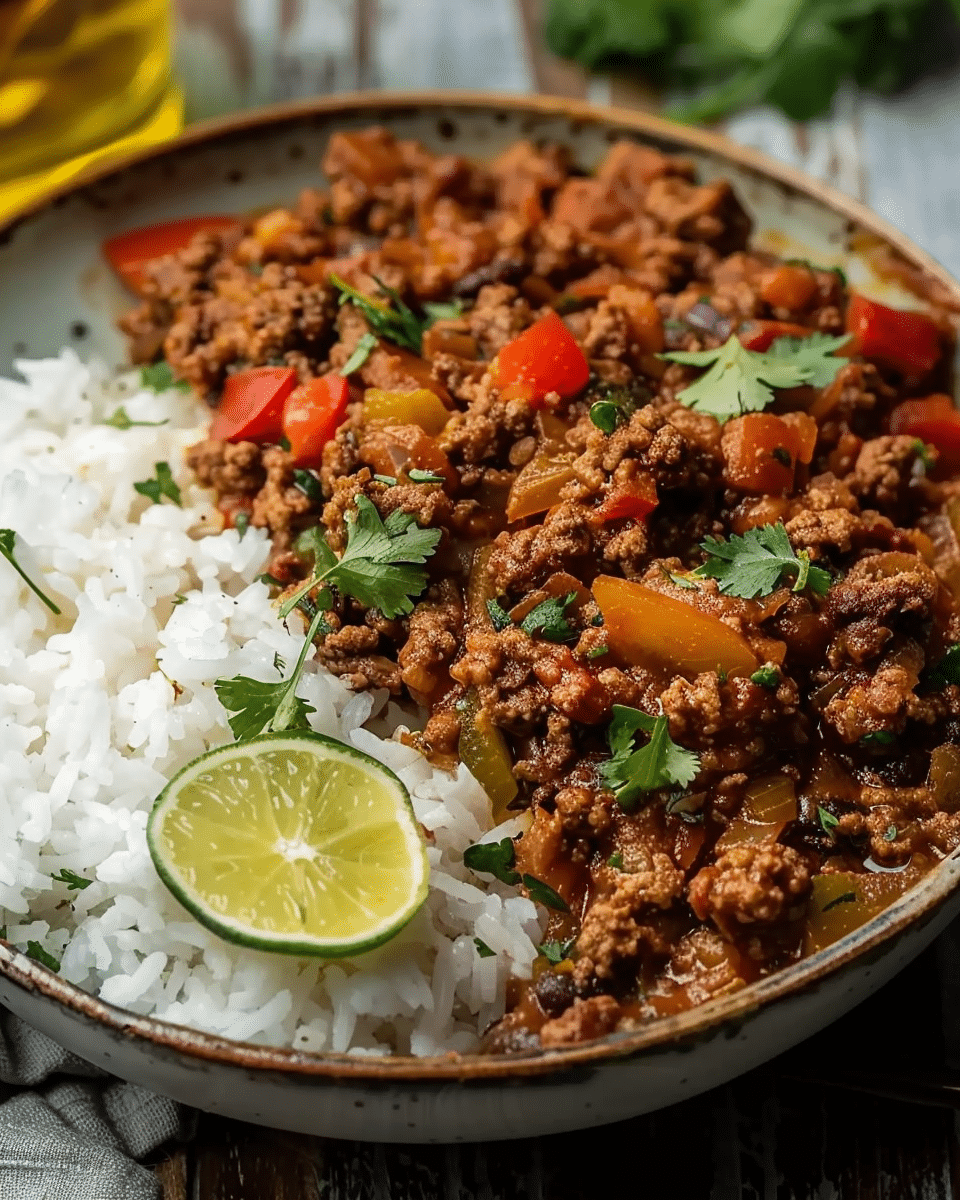 Authentic Cuban Beef Picadillo
