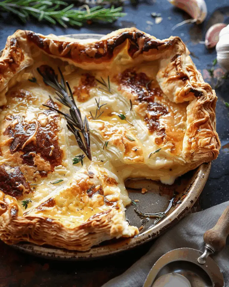 Baked Gruyère in Pastry with Rosemary and Garlic