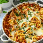 Spinach and Ricotta Baked Tortellini Lasagne {10 Minute Meal}