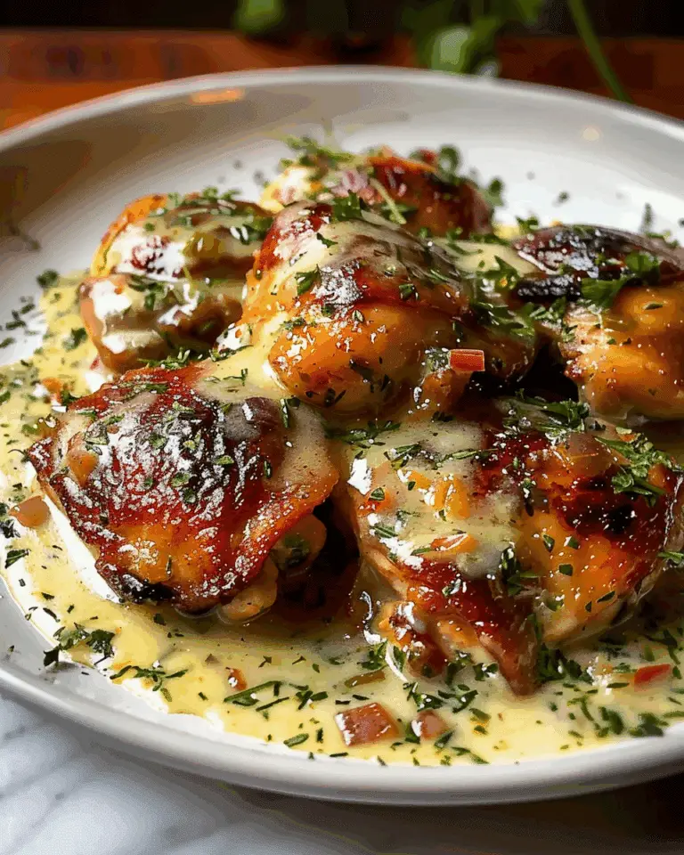 Bobby Flay Chicken Thighs with Creamy Garlic Sauce