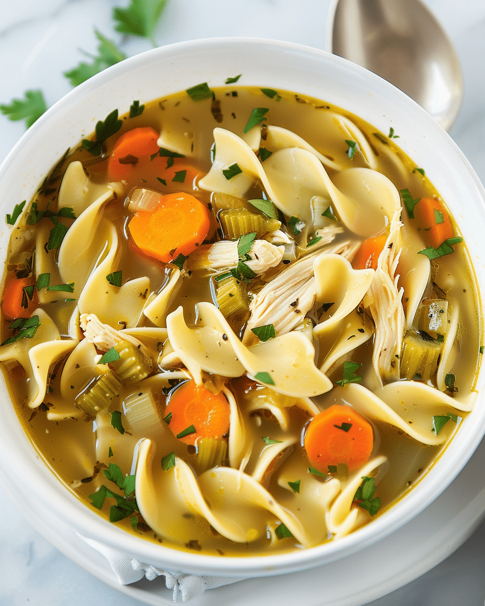 Bone Broth Chicken Noodle Soup