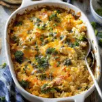 Broccoli Cheddar Chicken and Rice Casserole