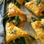 Cheese & Asparagus Puffs {Pastry Parcels}
