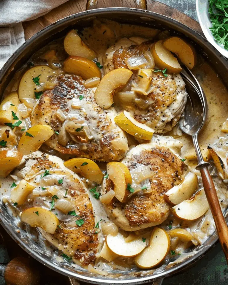 Chicken Fricassee with Apples