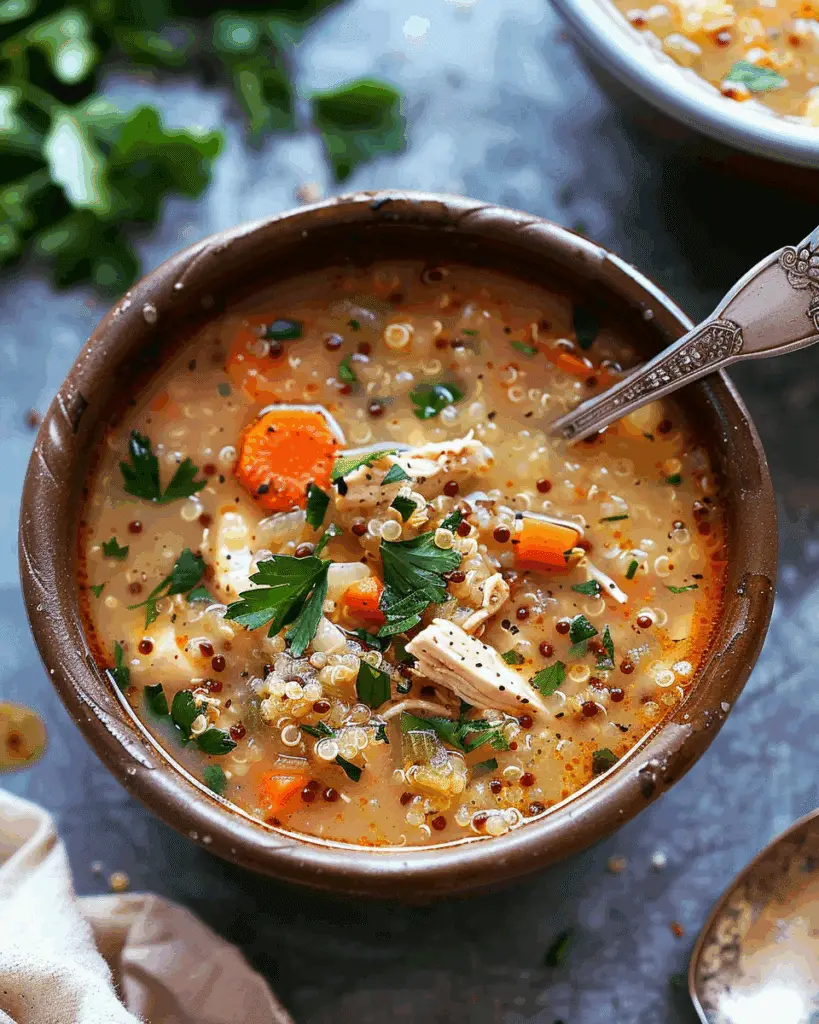 Crockpot Chicken Quinoa Soup