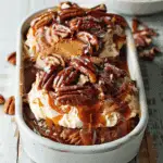 Choc, Pecan and Caramel Pikelet Pudding