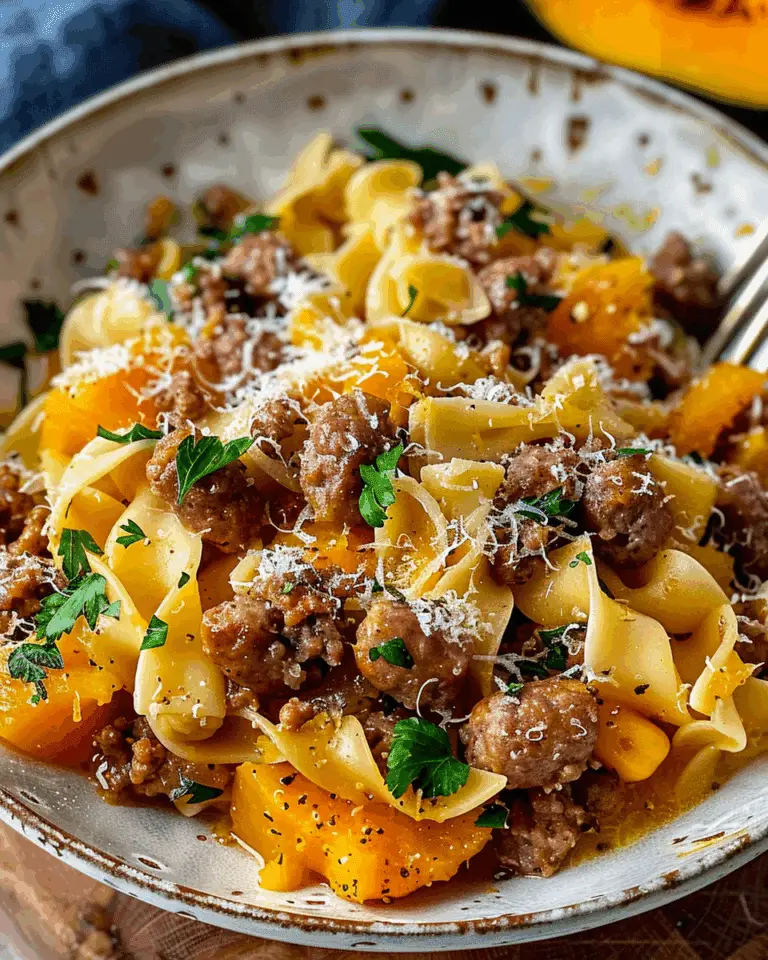 Cozy Autumn Sausage Pasta Squash Recipe for Fall Dinners