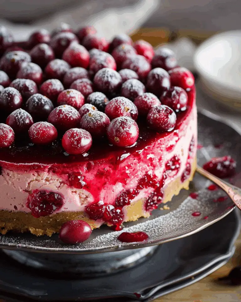 Cranberry Cheesecake