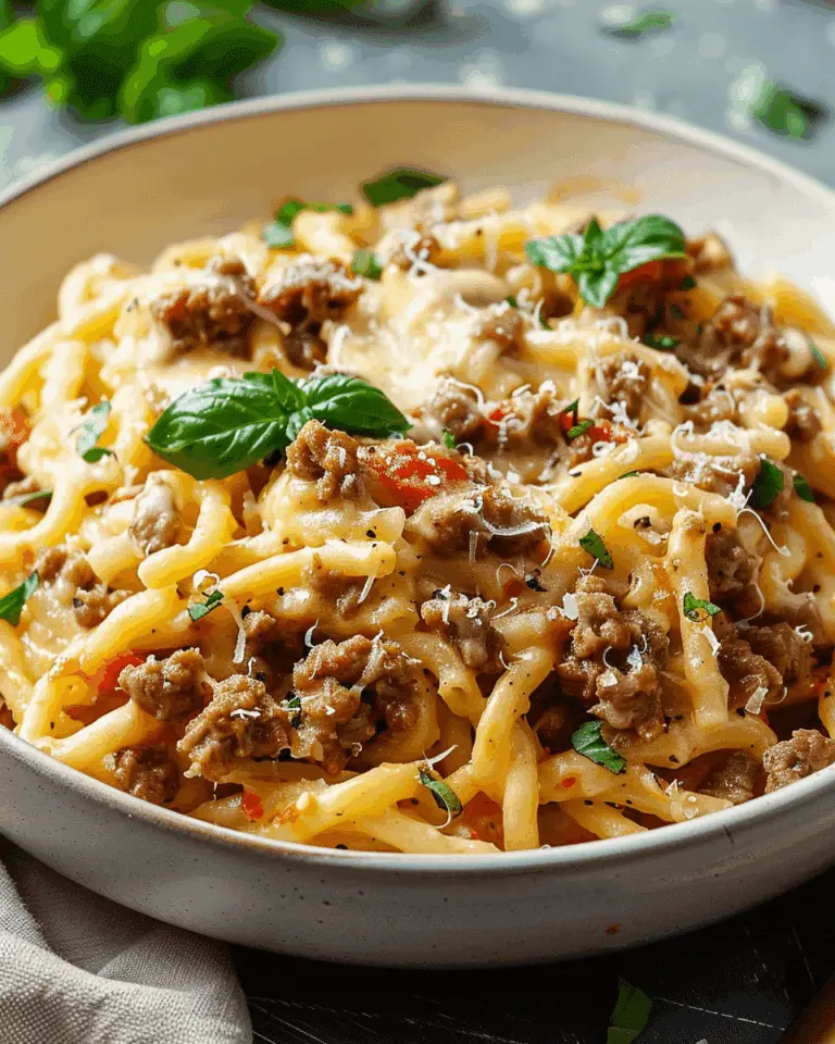Creamy High-Protein Beef Pasta