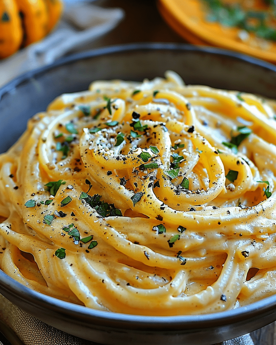 Creamy Pumpkin Alfredo Pasta
