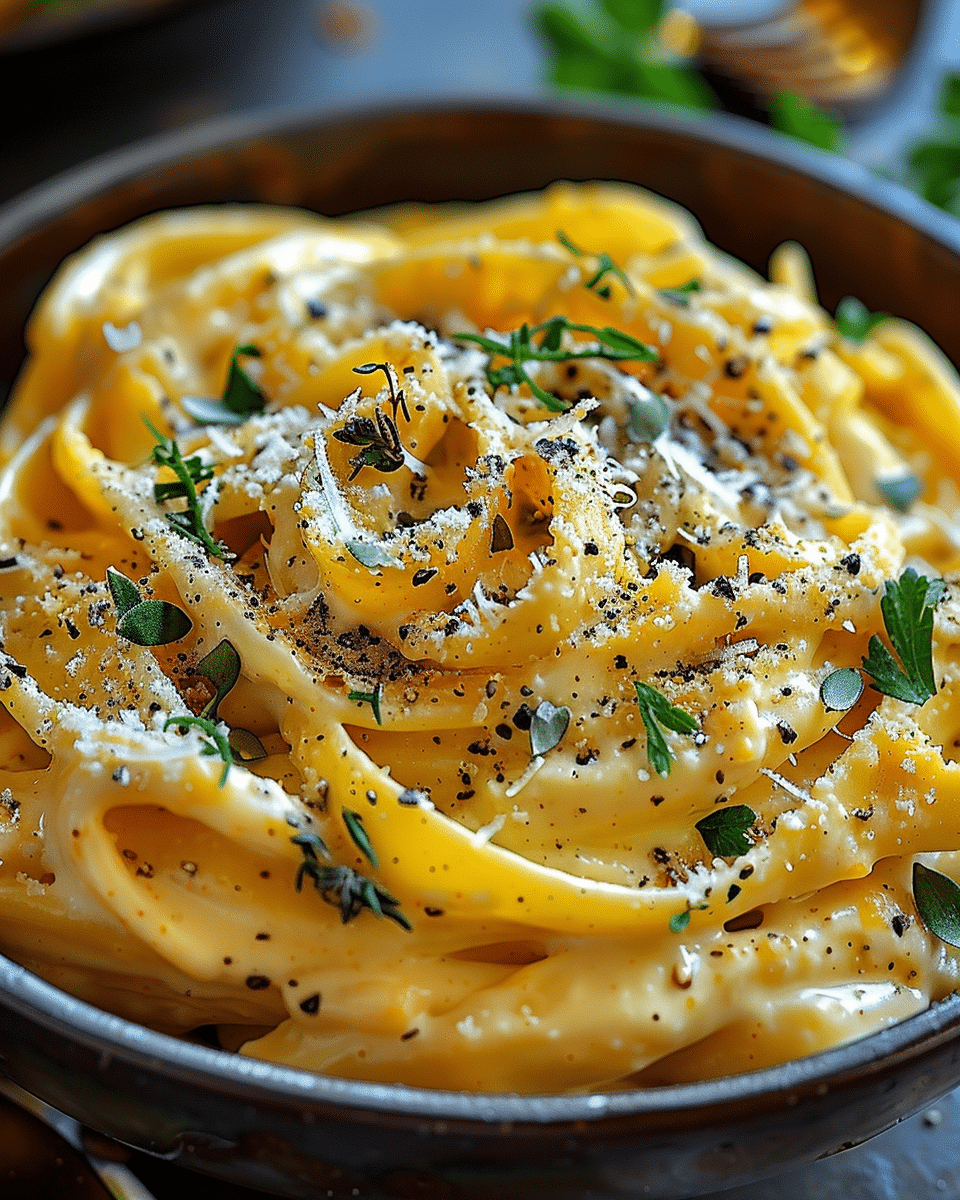Creamy Pumpkin Alfredo Pasta