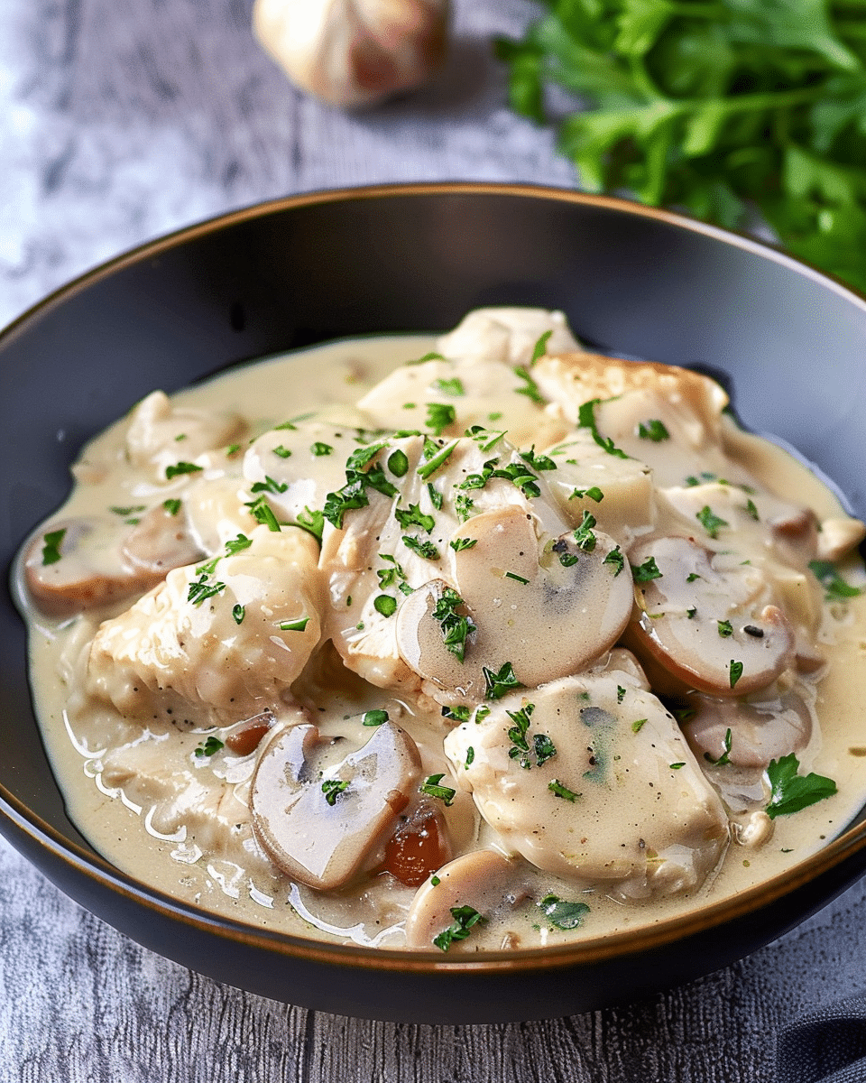 Creamy Turkey Fricassee