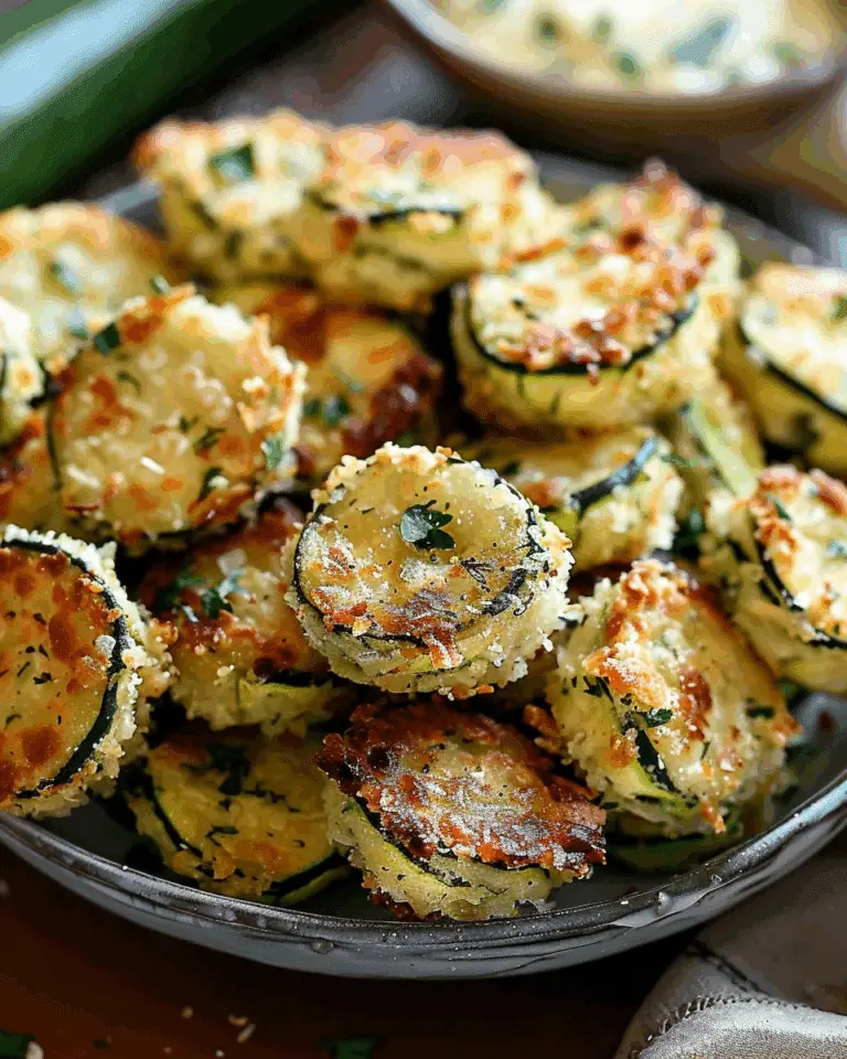 Crispy Zucchini Garlic Bites