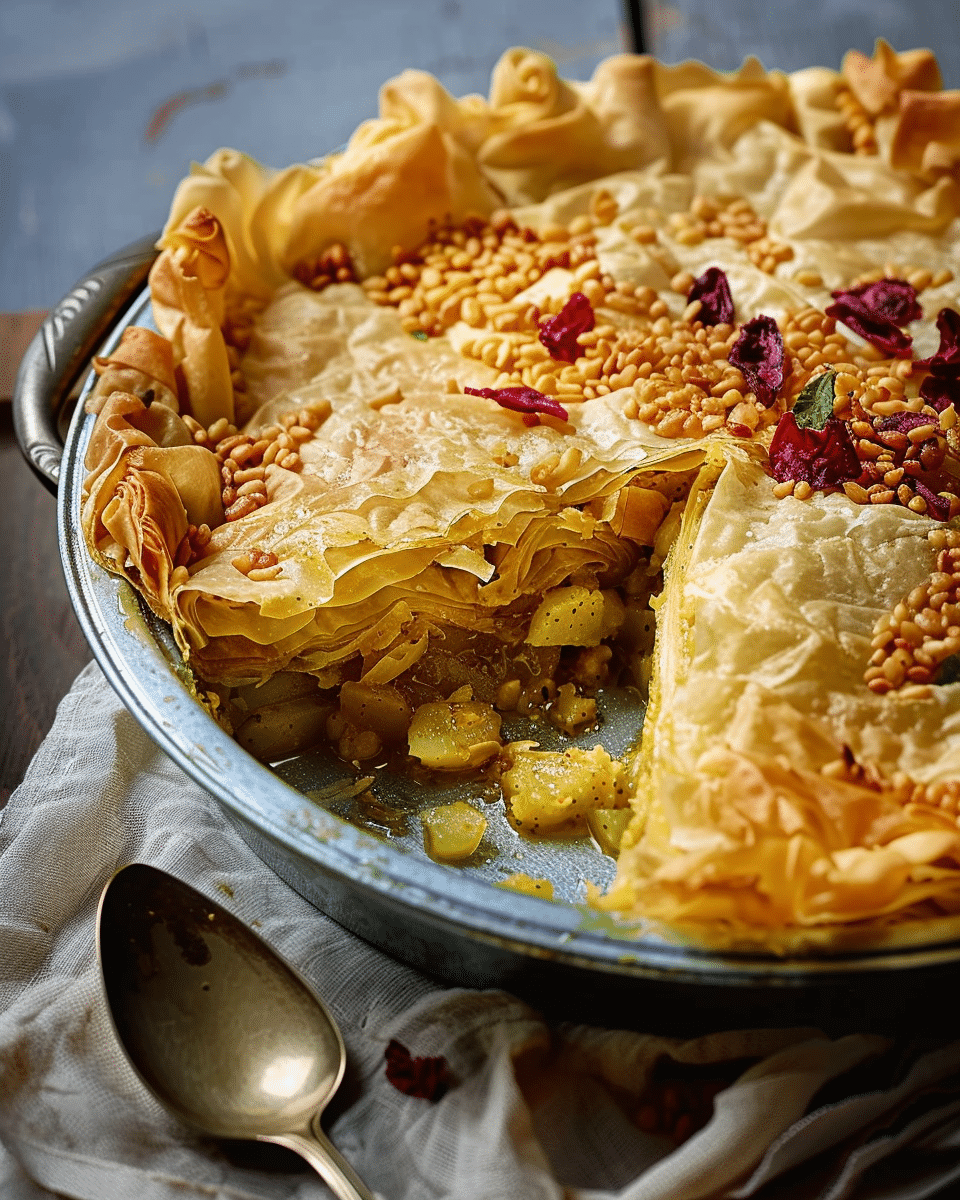 Curried Filo Pie