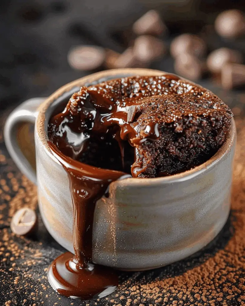 Decadent Chocolate Lava Mug Cake: 90-Second Dessert Fix Bliss