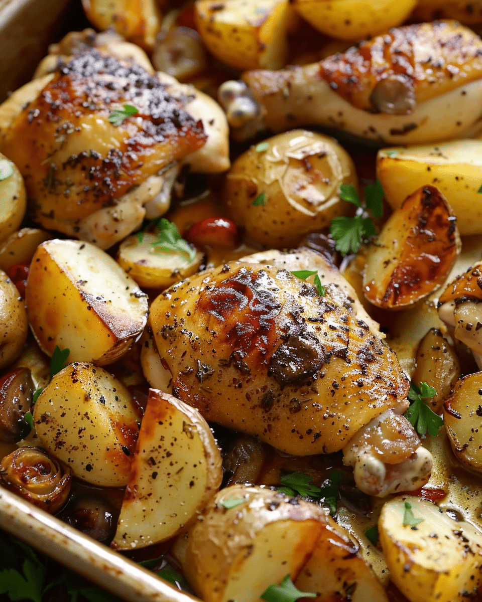 Delicious Sheet Pan Chicken and Potatoes Recipe