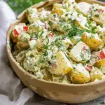 Easy No Egg Potato Salad Recipe with Creamy Herb Dressing