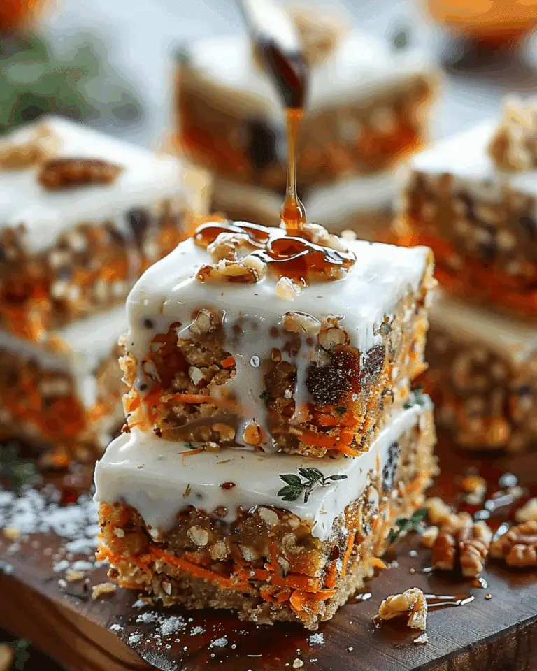 Frozen Carrot Cake Energy Bars