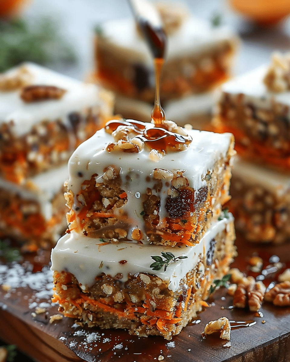 Frozen Carrot Cake Energy Bars