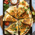 GIANT Baked Chicken Quesadilla {One Pan}