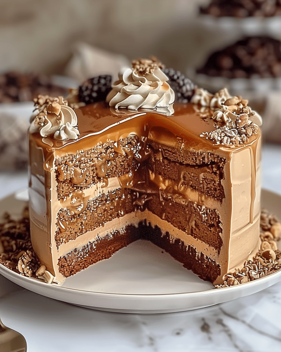 Gooey Coffee Caramel Cake for Indulgent Home Baking Bliss