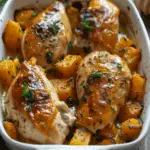 Honey Roasted Butternut Squash with Chicken Recipe
