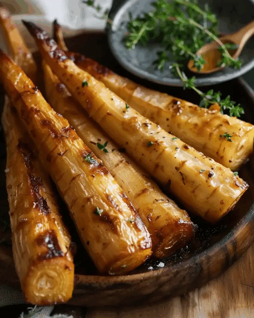 Honey Roasted Parsnips