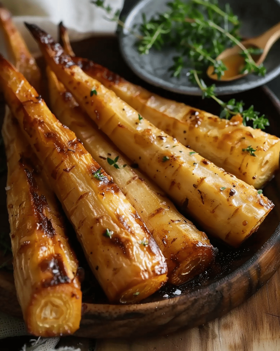 Honey Roasted Parsnips