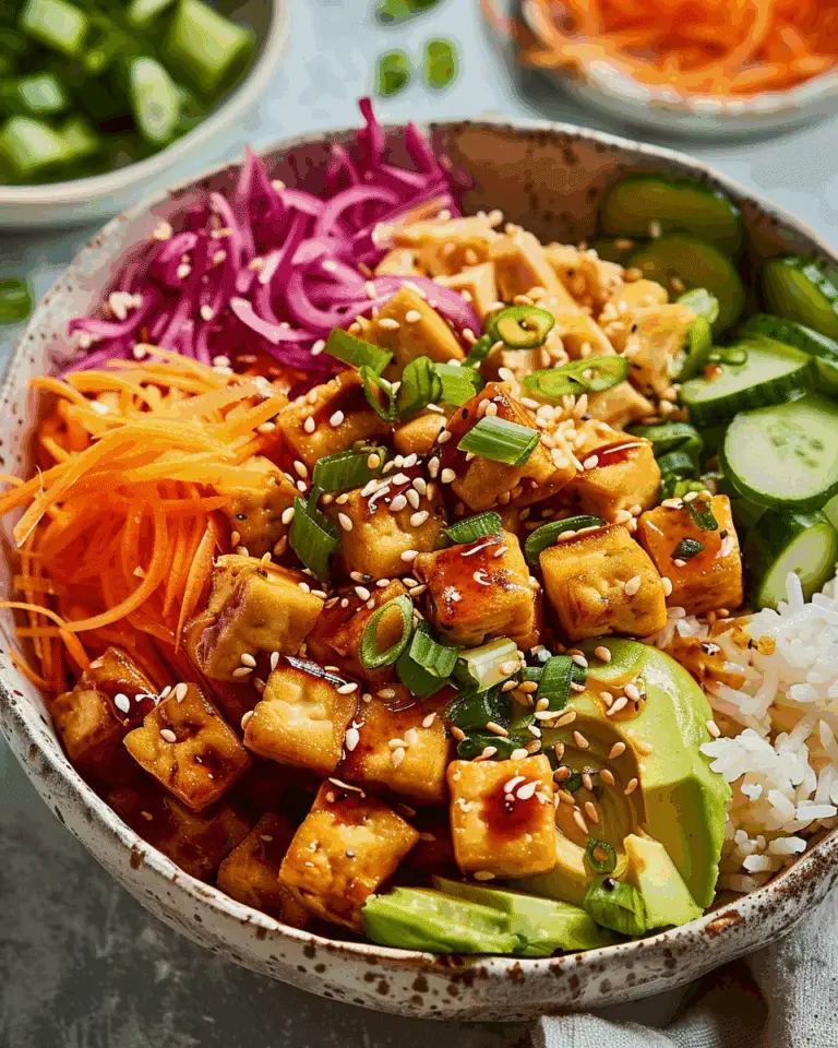 Honey & Soy Tofu Poke Bowl Recipe