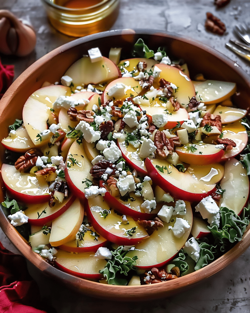 Irresistible Autumn Harvest Honeycrisp Apple and Feta Salad to Brighten Your Table