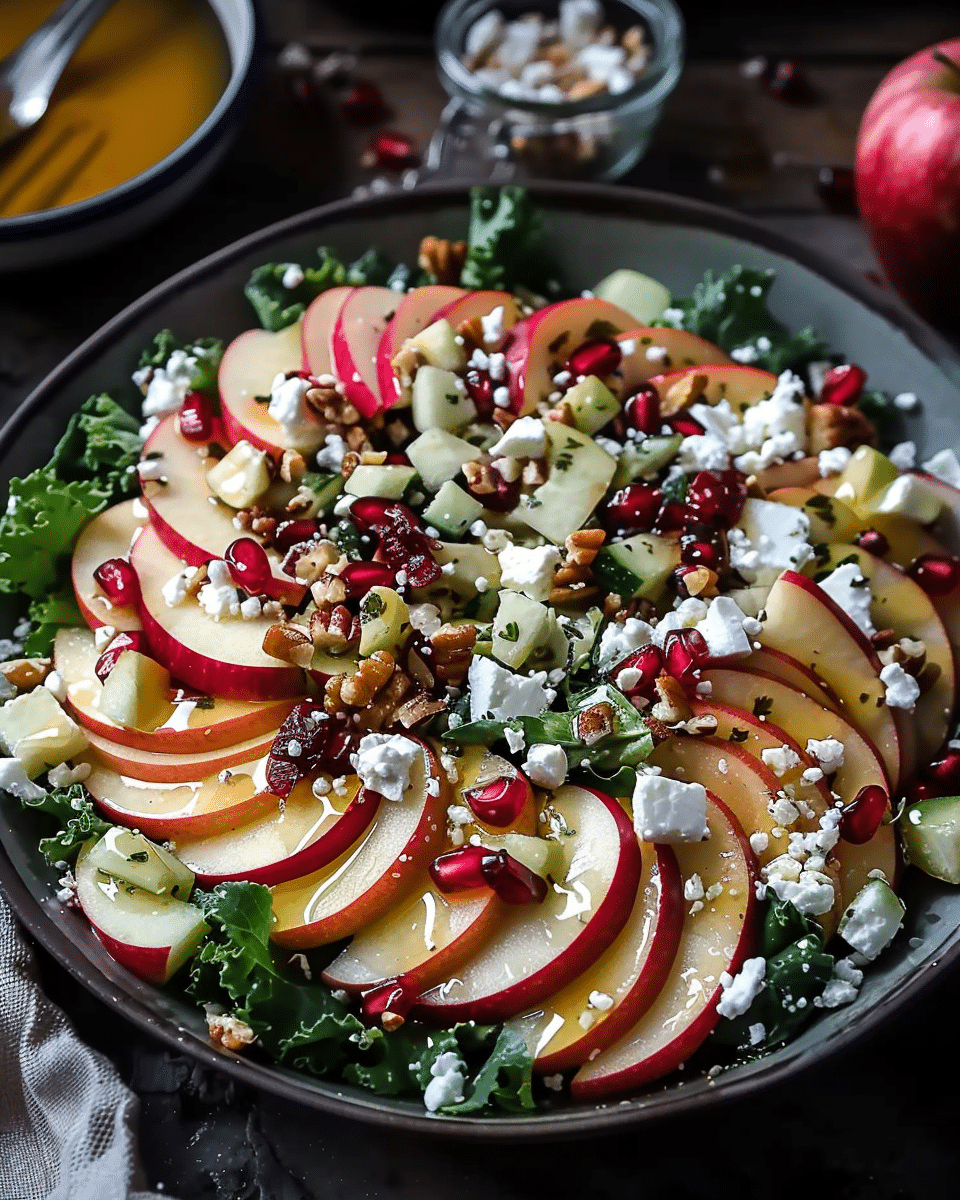 Irresistible Autumn Harvest Honeycrisp Apple and Feta Salad to Brighten Your Table