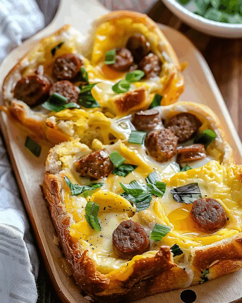 Irresistible Baked Egg Boats with Cheesy Sausage Goodness