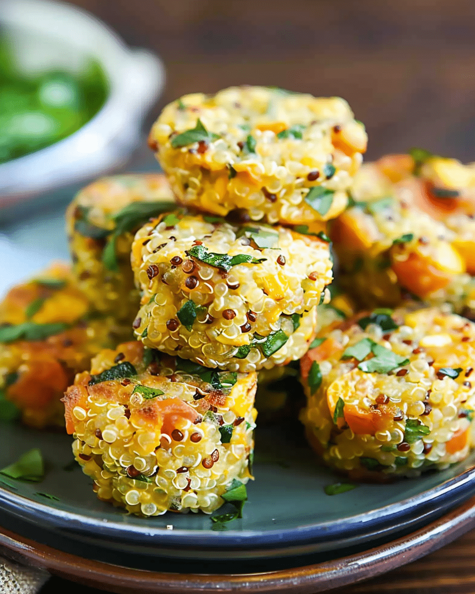 Irresistibly Healthy Veggie Snacks with Quinoa and Cheese