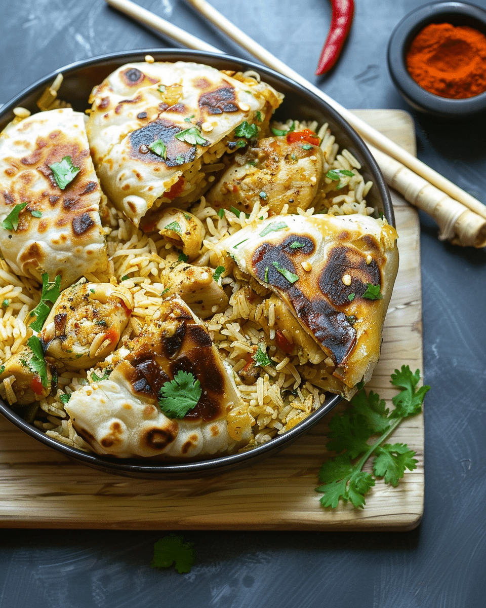 Irresistible Msmen Filled with Chicken and Spices for Comfort