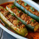Kabak Dolmasi – Turkish Stuffed Zucchini