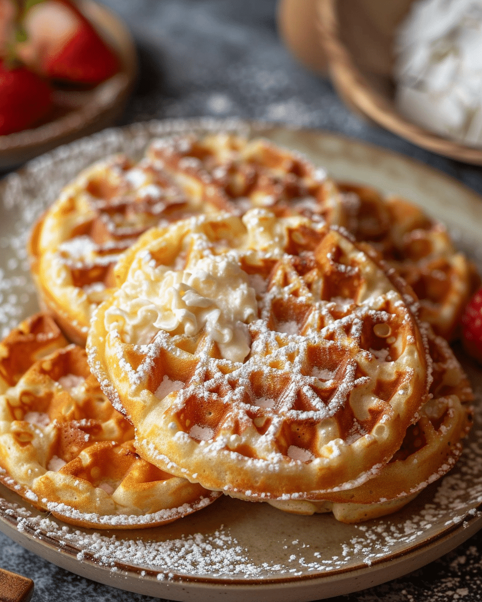 Keto Cream Cheese Chaffles Recipe