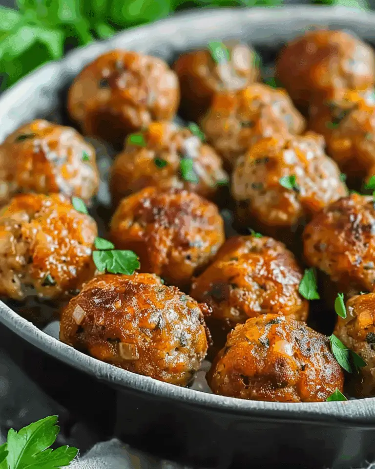 Keto Sausage Balls: The Perfect Low-Carb Snack Delight