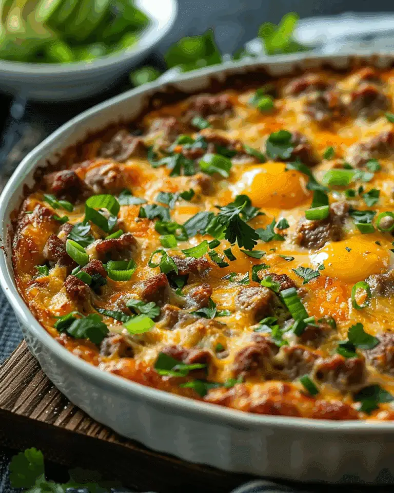 Keto Sausage and Egg Breakfast Casserole Recipe