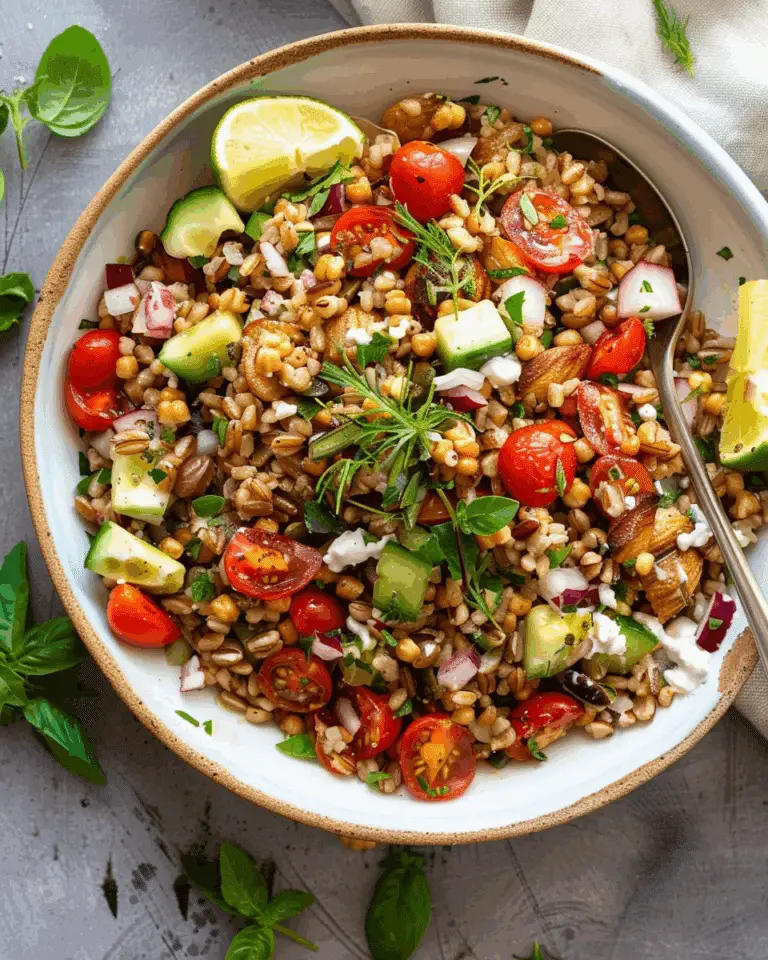 Mediterranean Farro Salad