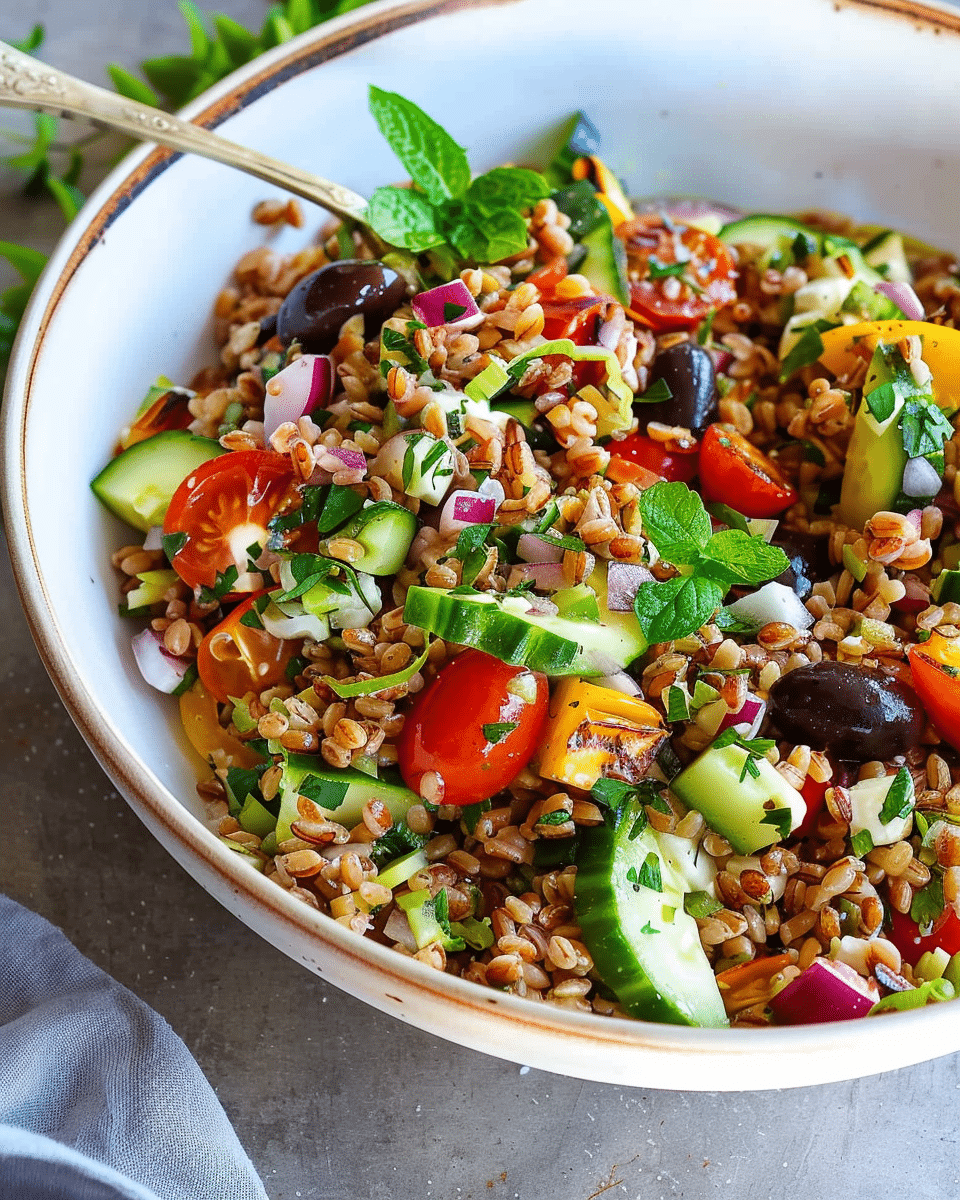 Mediterranean Farro Salad