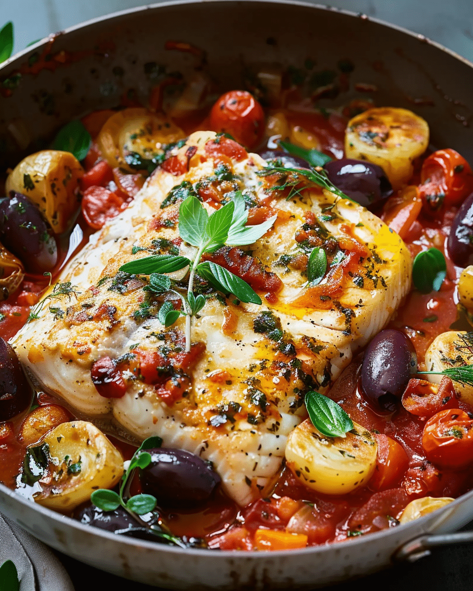 One-Skillet Fish Provençal