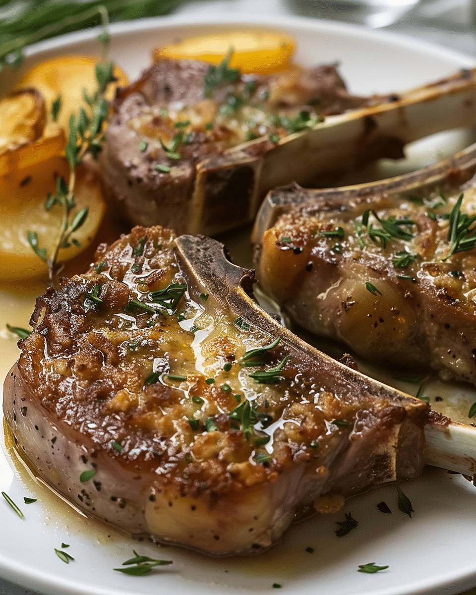 Parmesan Baked Lamb Chops Recipe