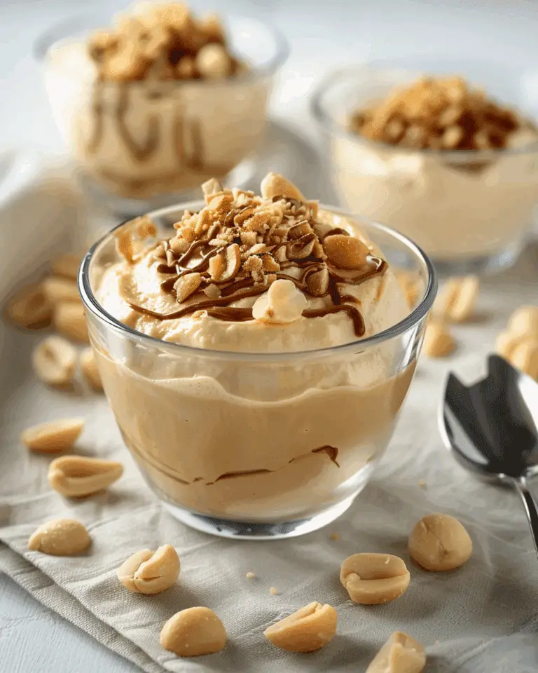 Peanut Butter Mousse with Crunchy Peanuts: A Sweet & Savory Delight!