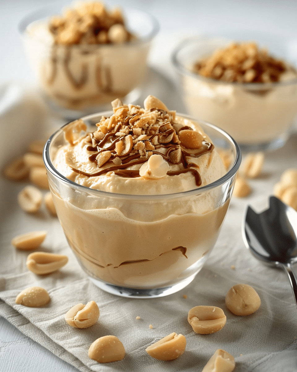 Peanut Butter Mousse with Crunchy Peanuts: A Sweet & Savory Delight!