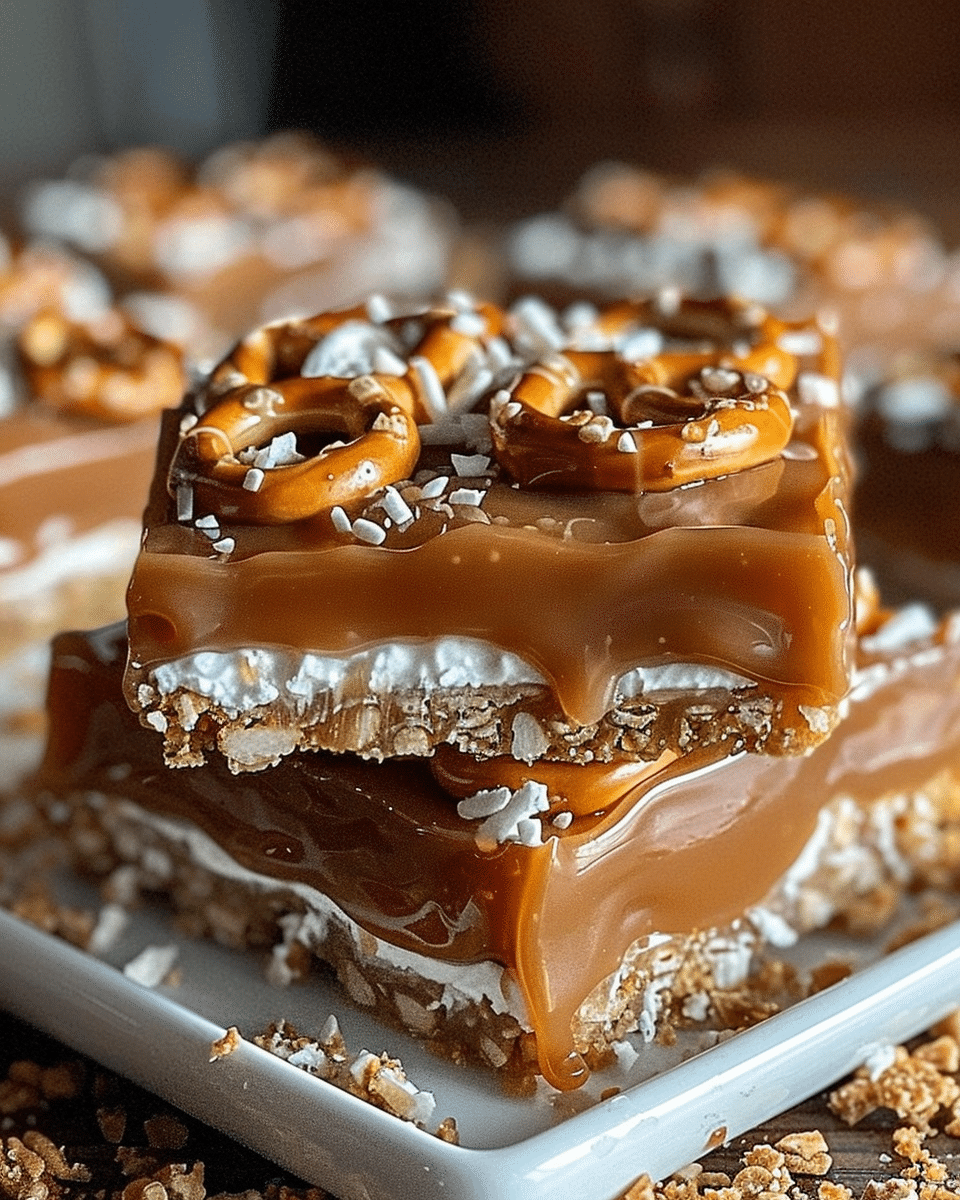 Quick No-Bake Salted Caramel Pretzel Bars for Sweet Cravings