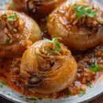Rice Stuffed Onions - Sogan Dolmasi